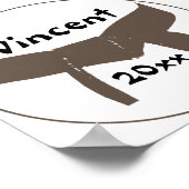Kampfkunst Brown Belt Poster (Ecke)