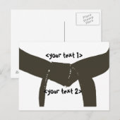 Kampfkunst Brown Belt Postkarte (Vorne/Hinten)