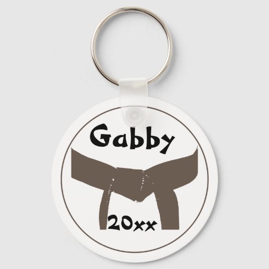 Kampfkunst Brown Belt Schlüsselanhänger (Vorderseite)