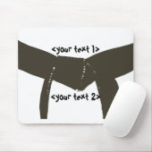 Kampfkunst-Brown-Gurt Mousepad (Mit Mouse)