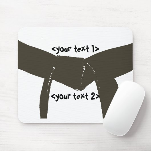 Kampfkunst-Brown-Gurt Mousepad (Mit Mouse)