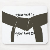 Kampfkunst-Brown-Gurt Mousepad (Vorne)