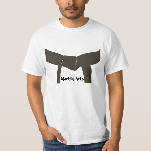 Kampfkunst-Brown-Gurt T-Shirt (Vorderseite)