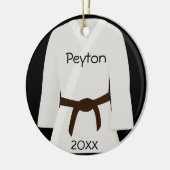 Kampfkunst-Brown-Gurt-Verzierung Keramikornament (Links)