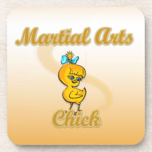 Kampfkunst Chick Getränkeuntersetzer