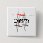 Kampfkunst Courtesy Button (Vorderseite)