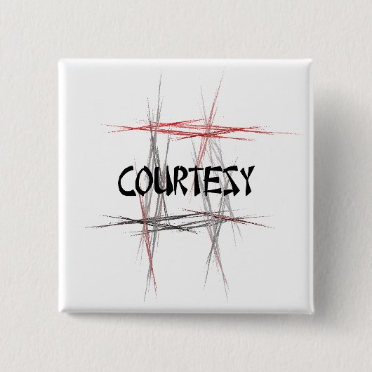 Kampfkunst Courtesy Button (Vorderseite)