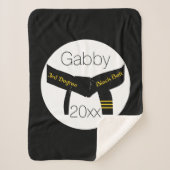 Kampfkunst Dritter Grad Black Belt Sherpadecke (Vorderseite)