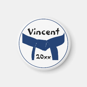 Kampfkunst-dunkelblauer Gurt Magnet