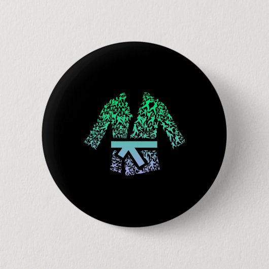 Kampfkunst für Karate Fighter Gi Karate Uniform Button (Vorderseite)