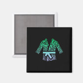 Kampfkunst für Karate Fighter Gi Karate Uniform Magnet (Vorderseite/Rückseite)