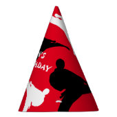 Kampfkunst Geburtstagsfeier mit Karate-Posen Partyhütchen (Rechts)