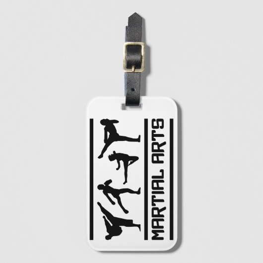 Kampfkunst Gepäckanhänger (Vorderseite Vertikal)