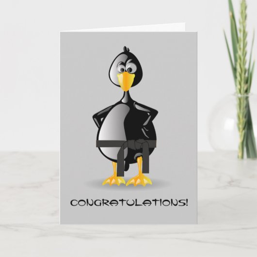 Kampfkunst-Glückwunsch-Karte Karte (Vorderseite)