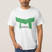 Kampfkunst-grüner Gürtel T-Shirt (Vorderseite)