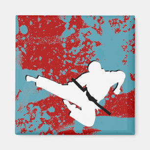 Kampfkunst : Grunge Silhouetten : Magnet