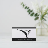 Kampfkunst-Hochschulkarate Taekwondo Kung Fu Visitenkarte (Stehend Vorderseite)