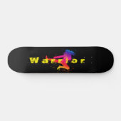 Kampfkunst, hoher Kick, malerischer Schlag Skateboard (Horizontal)