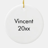 Kampfkunst iBlackbelt Keramik Ornament (Hinten)