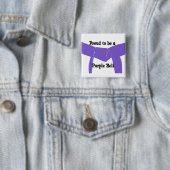 Kampfkunst ist stolz darauf, ein Lila Gürtel zu se Button (Beispiel)