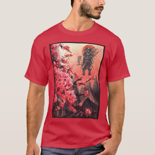 Kampfkunst Japanisch Samurai Japan Berge und T-Shirt