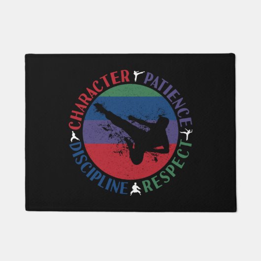 Kampfkunst - Karate-Grundwerte Fußmatte (Vorderseite)