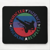 Kampfkunst - Karate-Grundwerte Mousepad (Vorne)