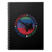 Kampfkunst - Karate-Grundwerte Notizblock (Vorderseite)