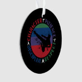 Kampfkunst - Karate-Grundwerte Ornament (Vorderseite)