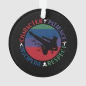 Kampfkunst - Karate-Grundwerte Ornament (Rückseite)