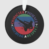 Kampfkunst - Karate-Grundwerte Ornament (Vorderseite)