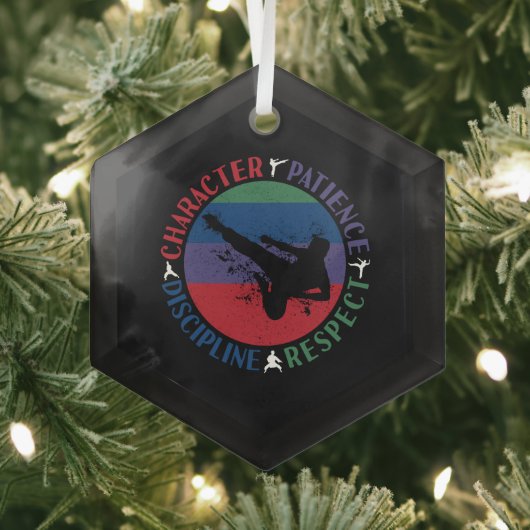 Kampfkunst - Karate-Grundwerte Ornament Aus Glas (Insitu)