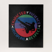 Kampfkunst - Karate-Grundwerte Puzzle (Vertikal)