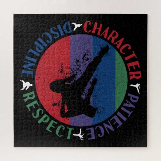 Kampfkunst - Karate-Grundwerte Puzzle (Horizontal)