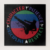 Kampfkunst - Karate-Grundwerte Puzzle (Vertikal)