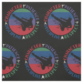 Kampfkunst - Karate-Grundwerte Stoff (Muster)