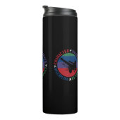 Kampfkunst - Karate-Grundwerte Thermosbecher (Nach rechts gedreht)