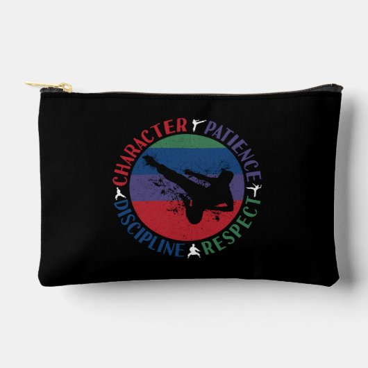 Kampfkunst - Karate-Grundwerte Zubehörtasche (Vorderseite)