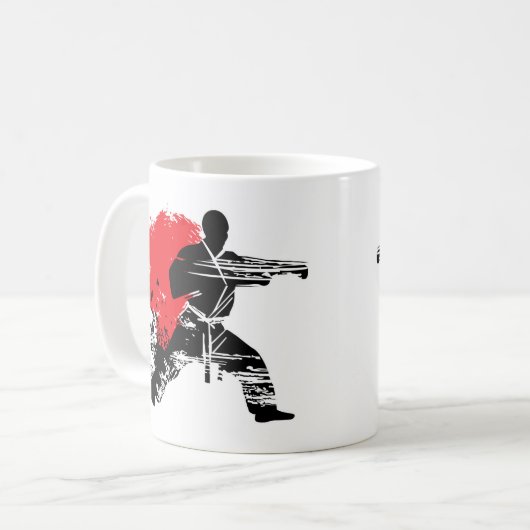 Kampfkunst Karate Kaffeetasse (Vorderseite Links)