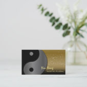 Kampfkunst-Karate-Visitenkarte Yin Yang Visitenkarte (Stehend Vorderseite)