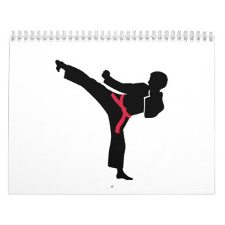 Kampfkunst-Karatetritt Kalender