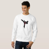 Kampfkunst-Karatetritt Sweatshirt (Vorne ganz)