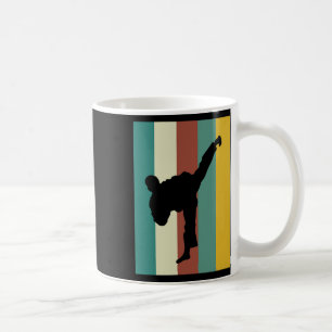 Kampfkunst Kickboxing Karate Taekwondo Retro Des Kaffeetasse