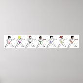 Kampfkunst Kinder Wall Border Poster (Vorne)