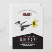 Kampfkunst Kung Fu Karate Einladung zum Geburtstag (Vorderseite)