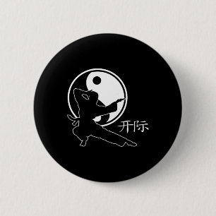Kampfkunst Lance Symbol Karate Kick Fighter Aest Button