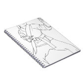 Kampfkunst-Mädchen Notizblock (Rechte Seite)