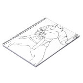 Kampfkunst-Mädchen Notizblock (Linke Seite)