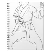 Kampfkunst-Mädchen Notizblock (Vorderseite)