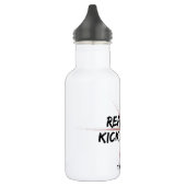 Kampfkunst-Mädchen-Tritt und Schrei Trinkflasche (Links)